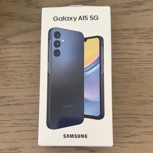 Samsung Galaxy A15 5G - Midnight Blue - brand new, box sealed and never opened.